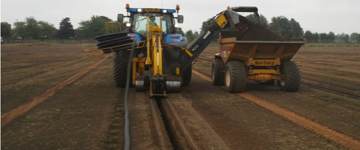 Primary Sports Pitch Drainage Installation