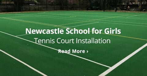 newcastle school for girls tennis court installation