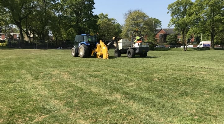 Moor Park Cricket Pitch Drainage Installation