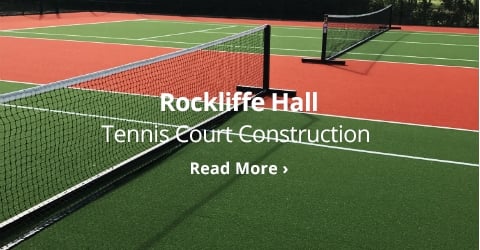 rockcliffe hall tennis court construction 