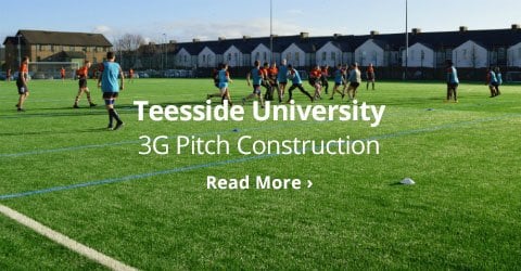 Teesside University 3G Pitch Construction